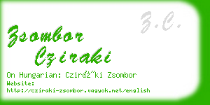 zsombor cziraki business card